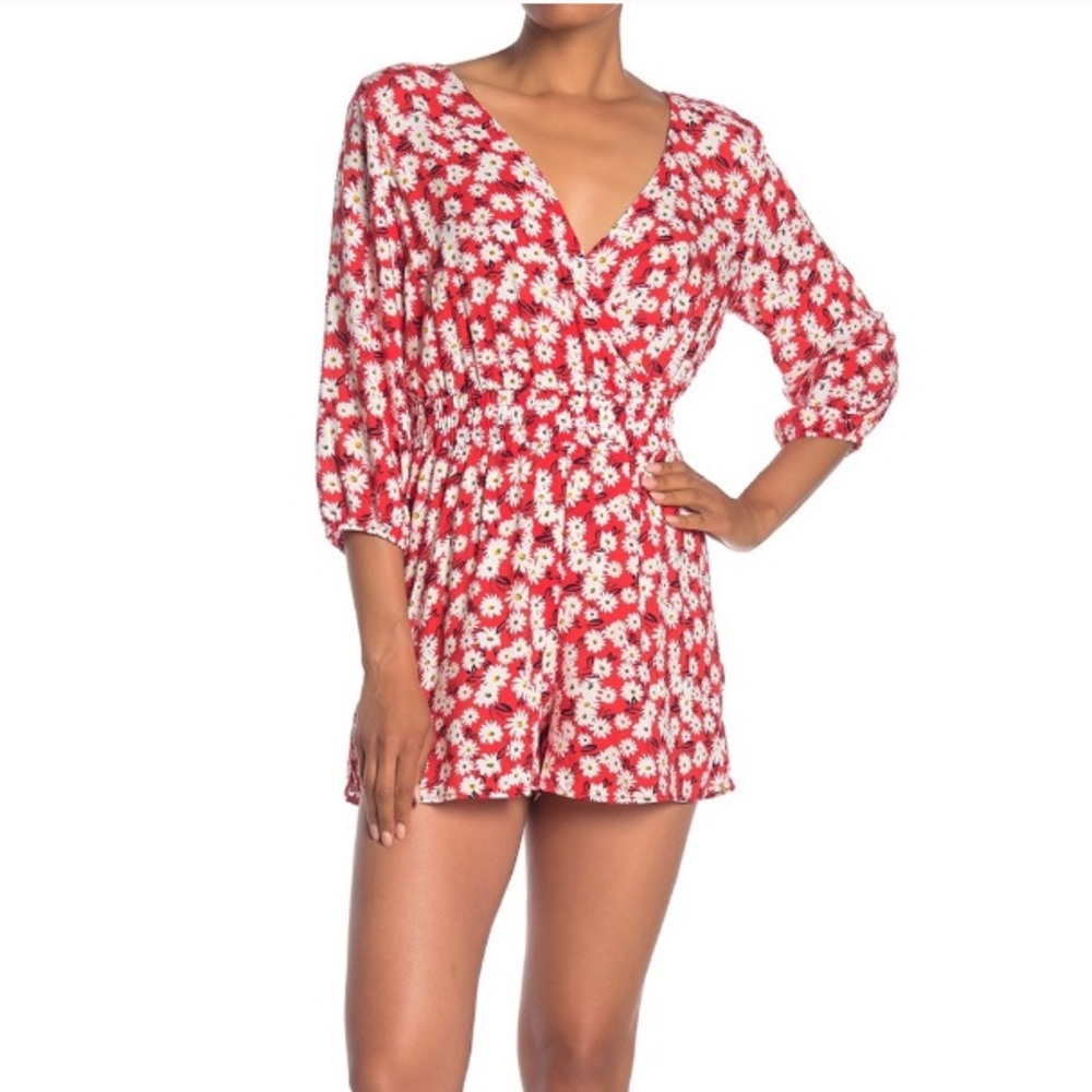 Floral print romper